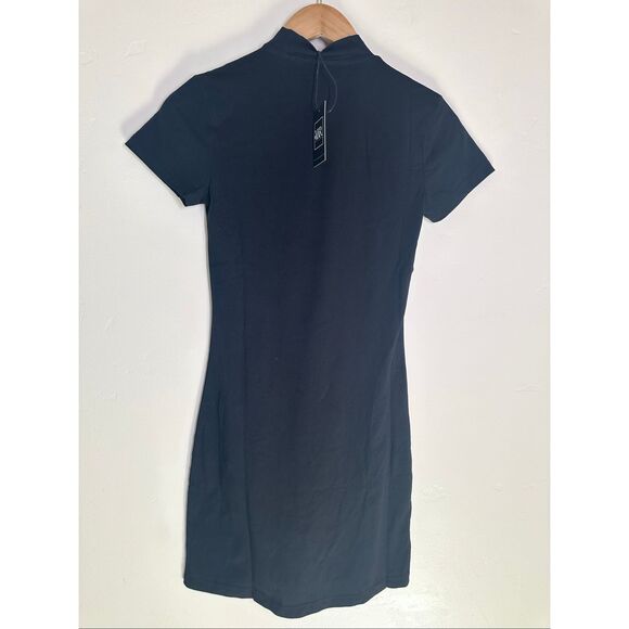 Young & Reckless Black Mock Neck T Shirt Dress Size Small New - Picture 3 of 4